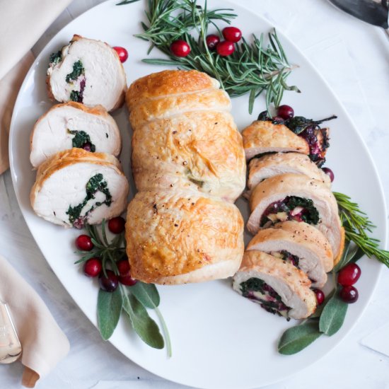 Cranberry Brie Turkey Roulde