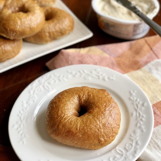 Pumpkin Spice Bagels