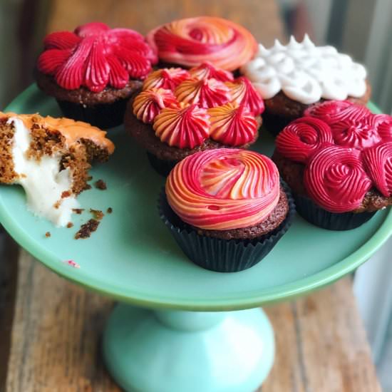 Spiced Eggnog Cupcakes