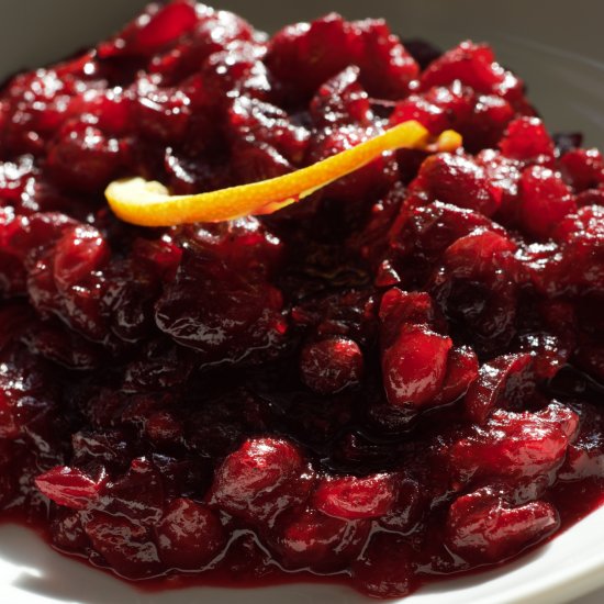 Cinnamon Orange Cranberry Sauce