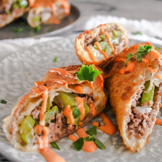 Cheesesteak Egg Rolls