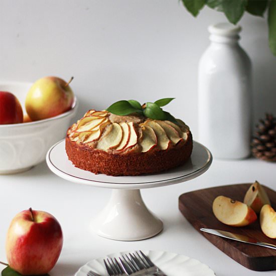 Ginger Almond Apple Cake