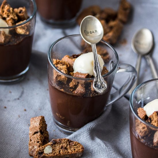 Dark Chocolate Pot De Creme