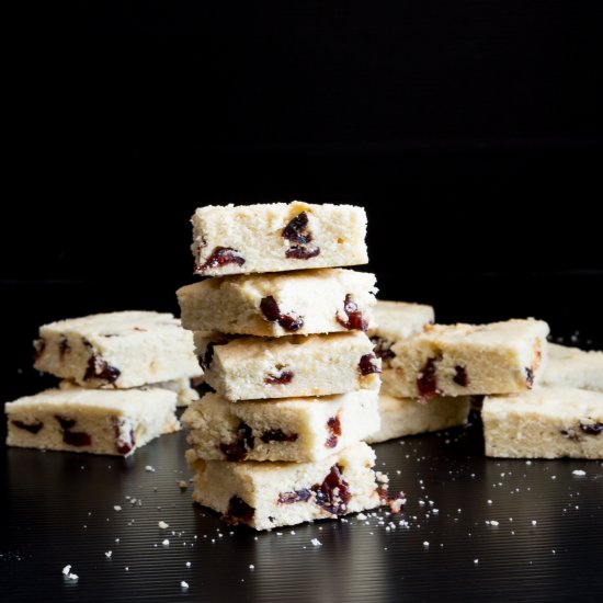 Cranberry Shortbread Squares