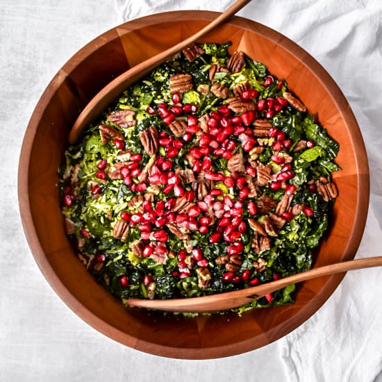 Shaved Kale & Brussels sprout Salad