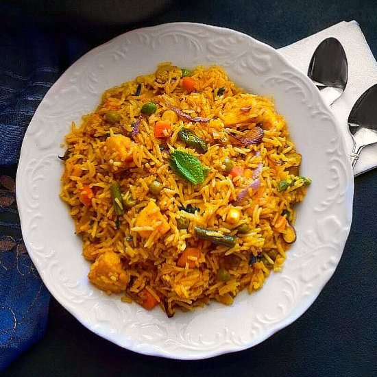 Curried Tofu Fried Rice