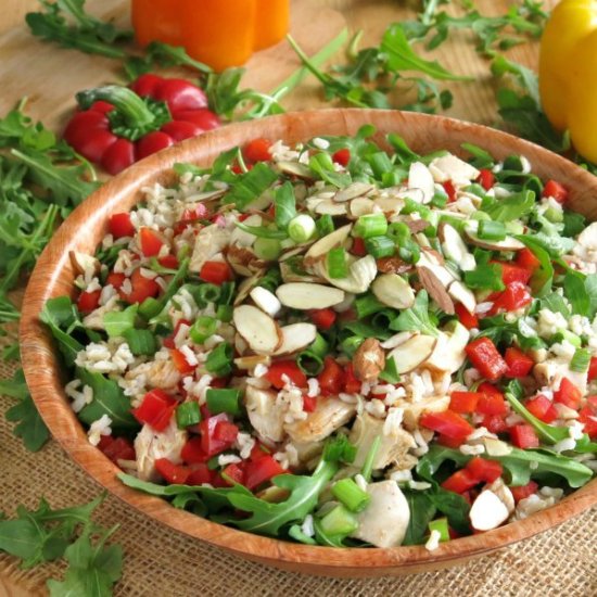 Chicken Arugula Rice Salad