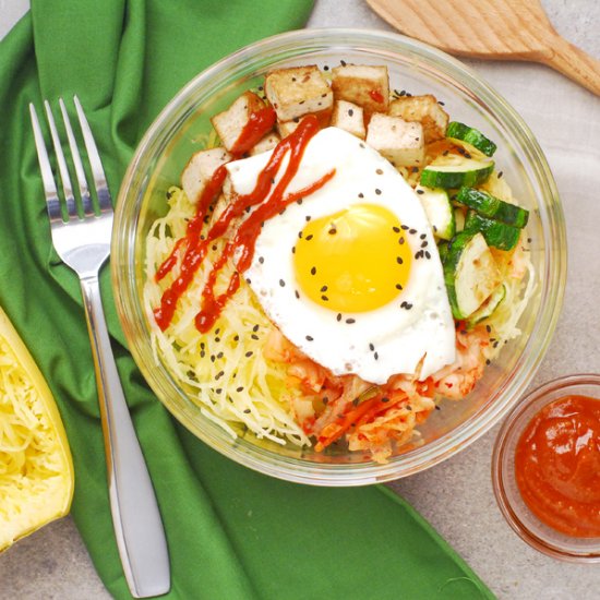 Bibimbap Spaghetti Squash Bowls