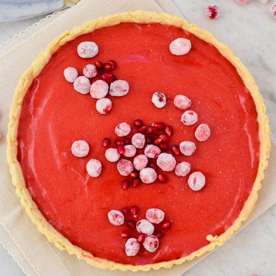 Cranberry Curd Tart