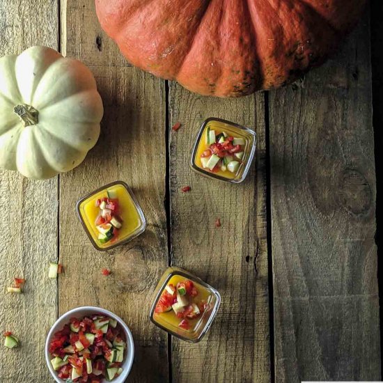 Pumpkin Gazpacho Shots