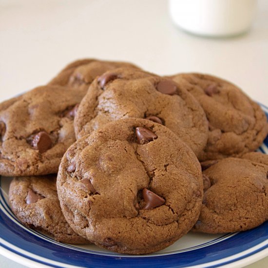 Double Chocolate Chip Cookies