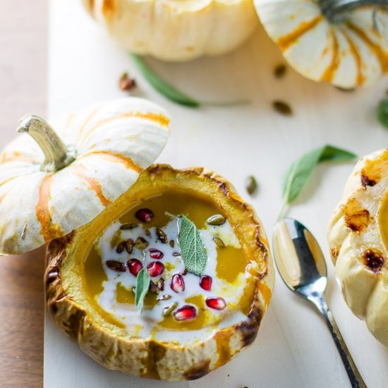 Pumpkin Sweet Potato Soup