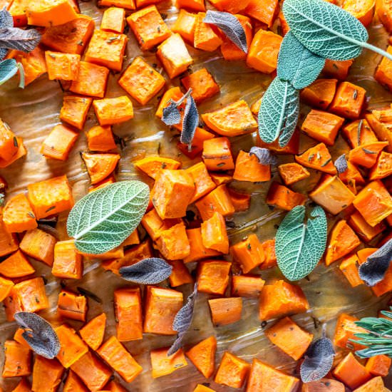 Maple Glazed Sweet Potatoes