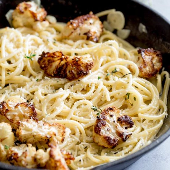 Roasted Cauliflower Pasta