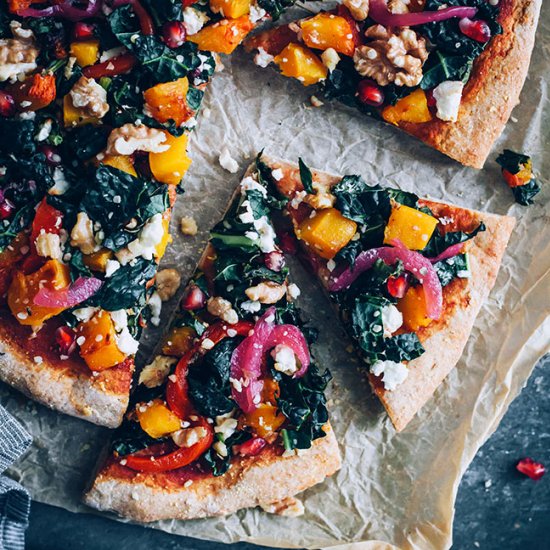 Vegetarian Pizza with Fall Toppings