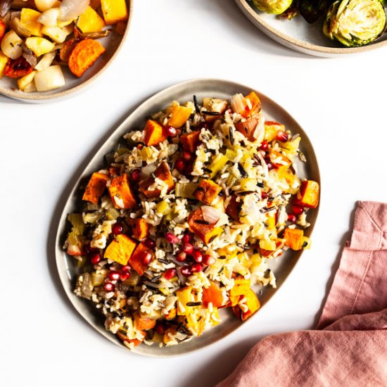 Rice, Sweet Potato, and Apple Stuffing