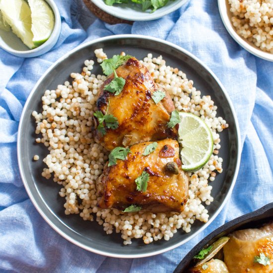 Pistachio Honey Lime Garlic Chicken