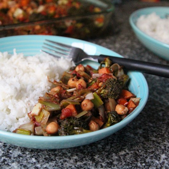 Baked Vegetables with Chickpeas