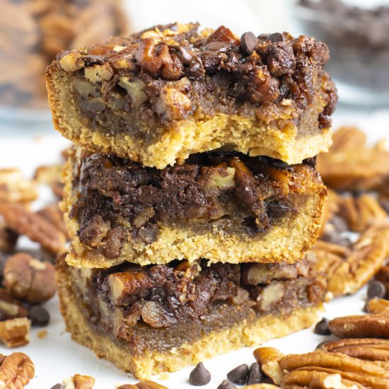 Chocolate Pecan Pie Bars