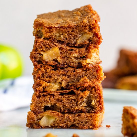 Brown Sugar Apple Blondies