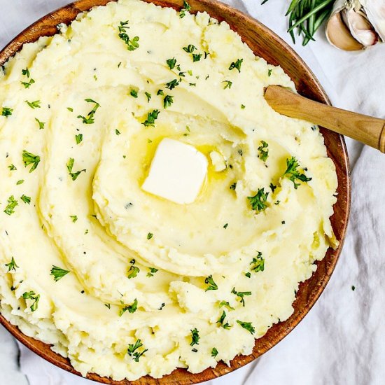 roasted garlic mashed potatoes