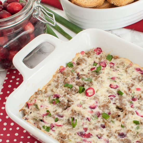 Sausage Cranberry Cream Cheese Dip