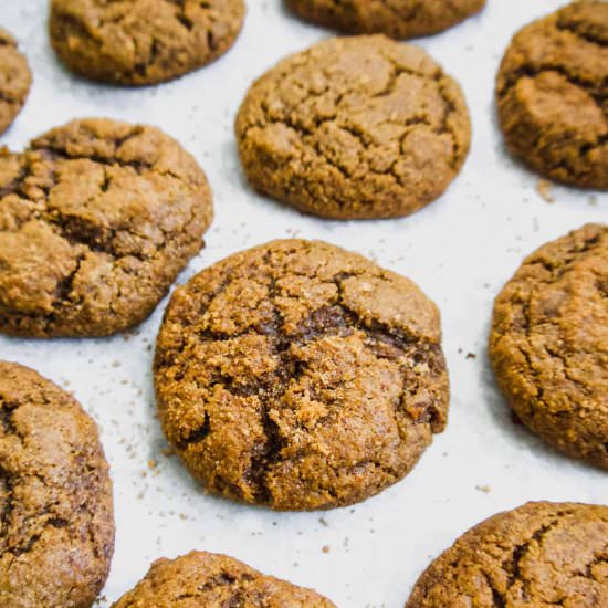 Soft Paleo Pumpkin Molasses Cookies