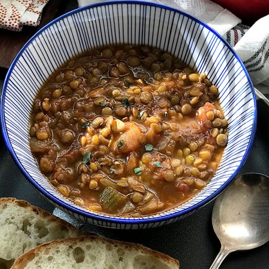 Greek lentil soup