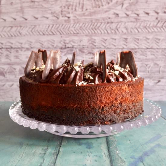 Bailey’s Dark Chocolate Cheesecake