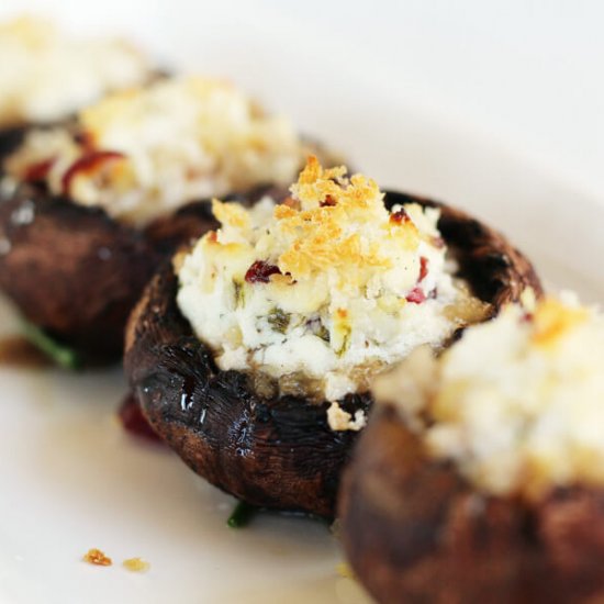 Goat Cheese Stuffed Mushrooms