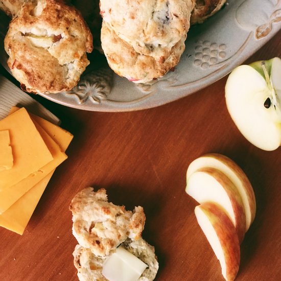 Apple, Cheddar, Sage Biscuits