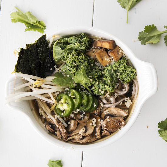 Vegan Miso Soba Noodle Soup