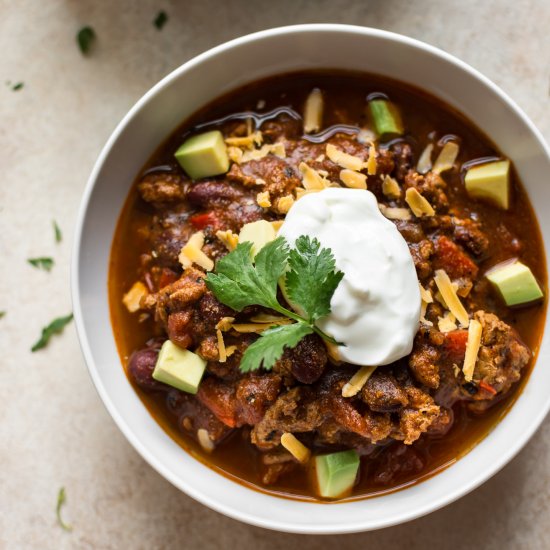 Instant Pot Turkey Chili