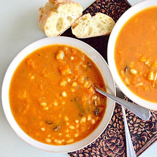 Butternut Squash White Bean Soup