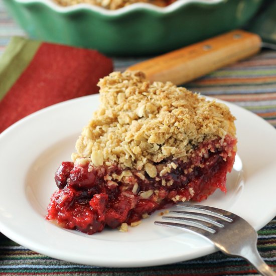 Cranberry Crumble Tart