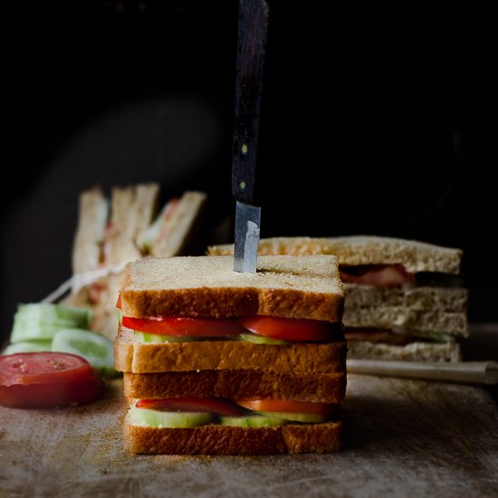 Tomato Cucumber Sandwich