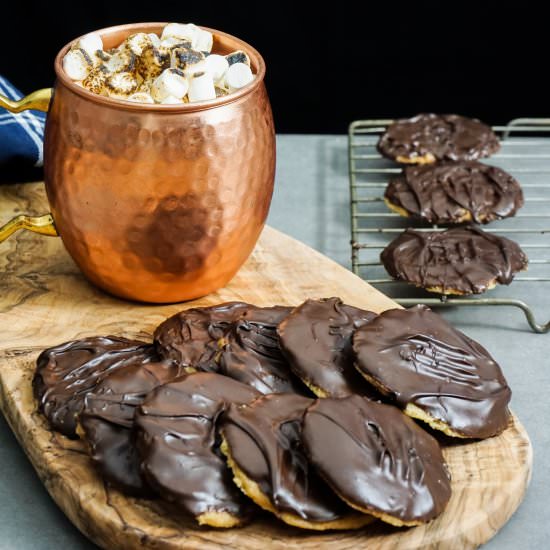 Dark Chocolate Viennese biscuits