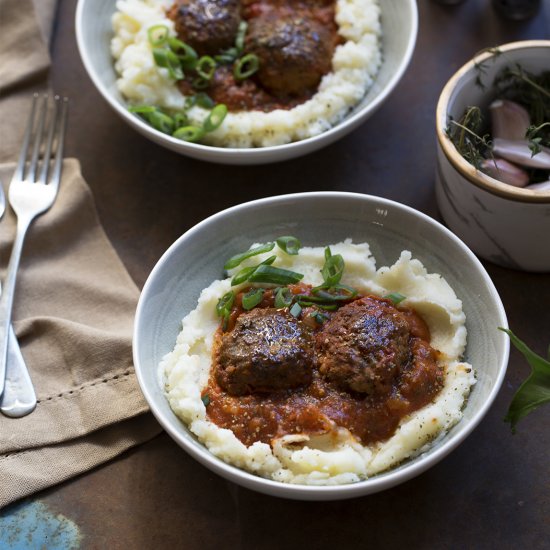 Meatballs with Mashed Potatoes