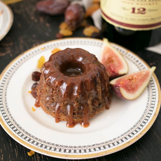 Spicy Fruit Cakes + Whiskey Caramel