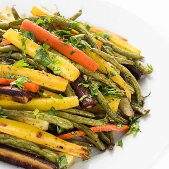 ZA’ATAR CARROTS & GREEN BEANS