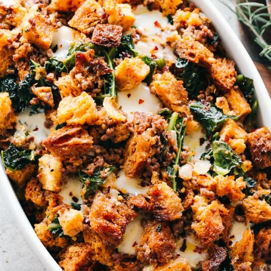 Cheesy Italian Sausage Stuffing