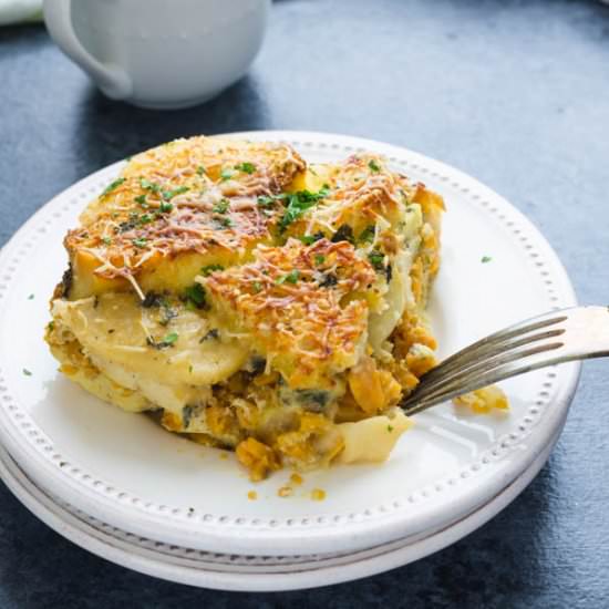 Sweet Potato Apple Breakfast Strata