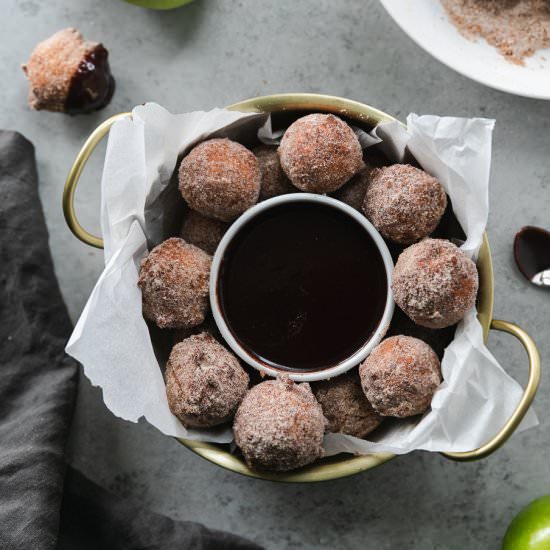 Apple Pie Ricotta Doughnuts