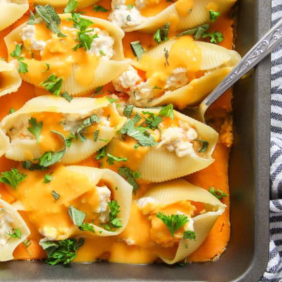 Butternut Squash Stuffed Shells