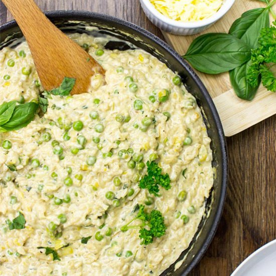 Comforting Leek Risotto with Cream