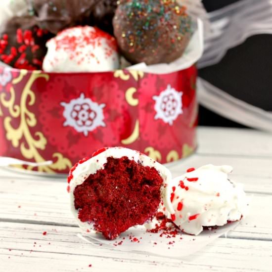 Red Velvet Brownie Bites