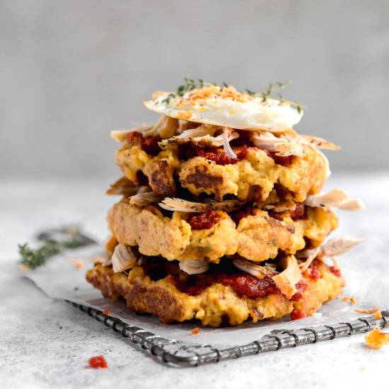 cornbread stuffing waffles