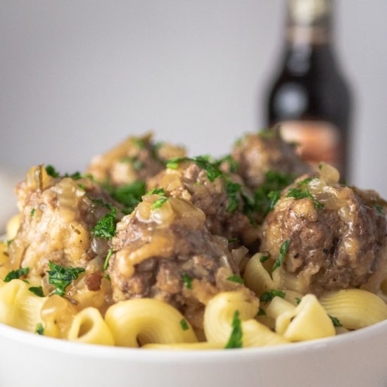 Instant Pot Salisbury Meatballs