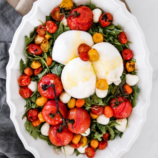 Roasted Tomato Burrata Caprese