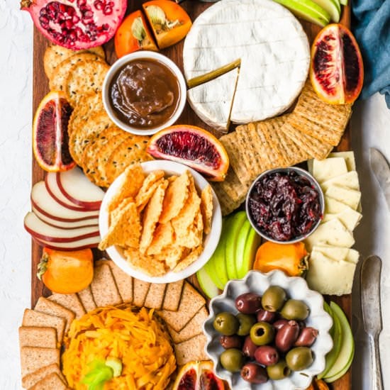 Holiday cheese board